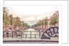 Canal through Amsterdam city by Assaf Frank